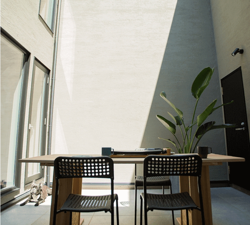 プライベートが守られた屋外空間