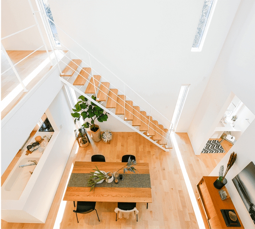 デザインされた階段